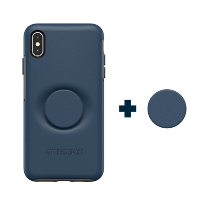 Secondary image for hover Otter + Pop Go To Blue Symmetry Series Case — iPhone XS Max