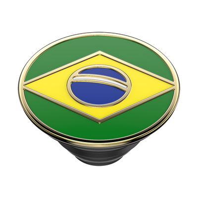 Enamel Brazilian Flag