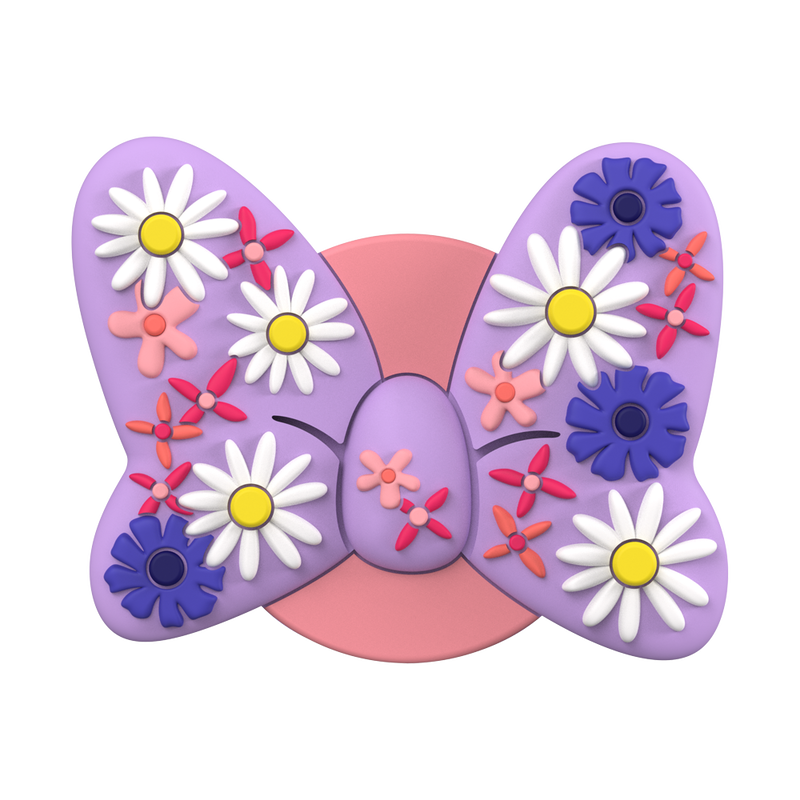 Floral Minnie Mouse Bow image number 0