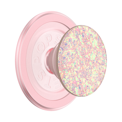 Iridescent Confetti Rose — PopGrip for MagSafe - Round