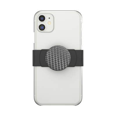 Secondary image for hover PopGrip Slide Stretch Carbonite Weave on Black with Square Edges